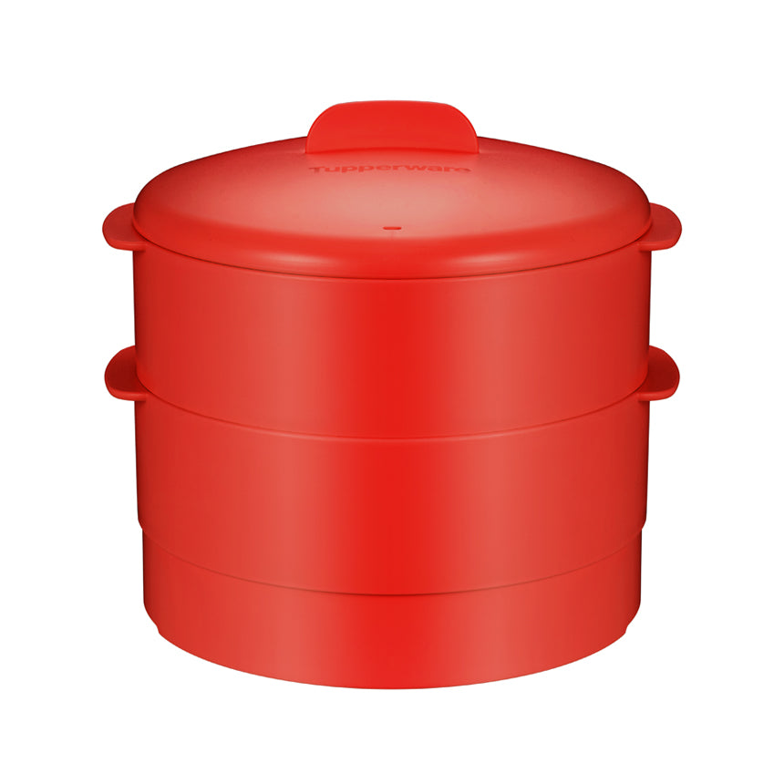 멀티 찜기 2단 빨강