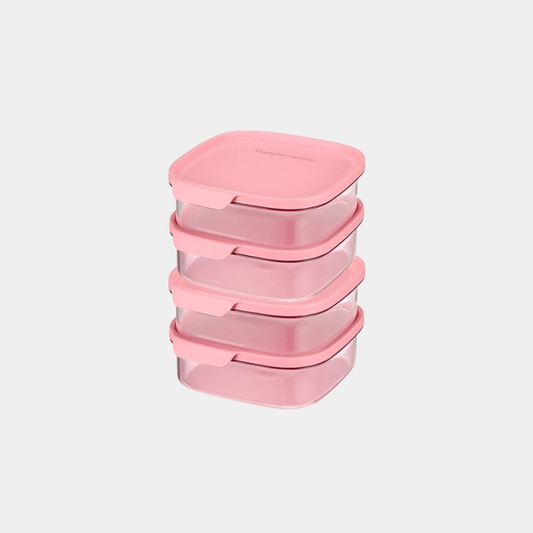 울트라 클리어 사각 825mL (4P) 연분홍