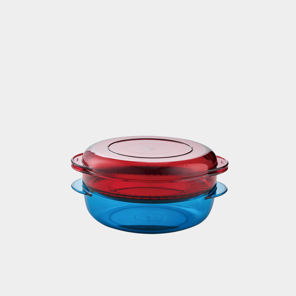 원형 타파렌지 2단 (빨강/파랑)